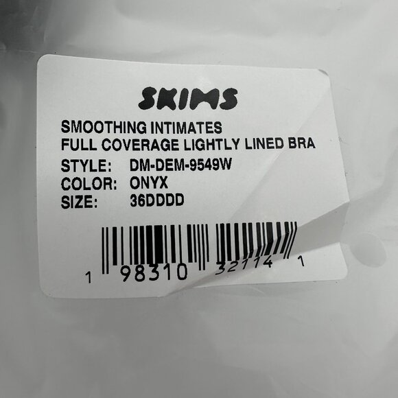SKIMS Women's Smoothing Intimates Full Coverage Lightly Lined Bra, Onyx Color - Picture 14 of 16